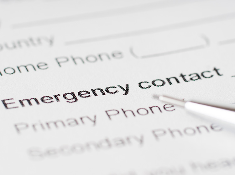 emergency contacts