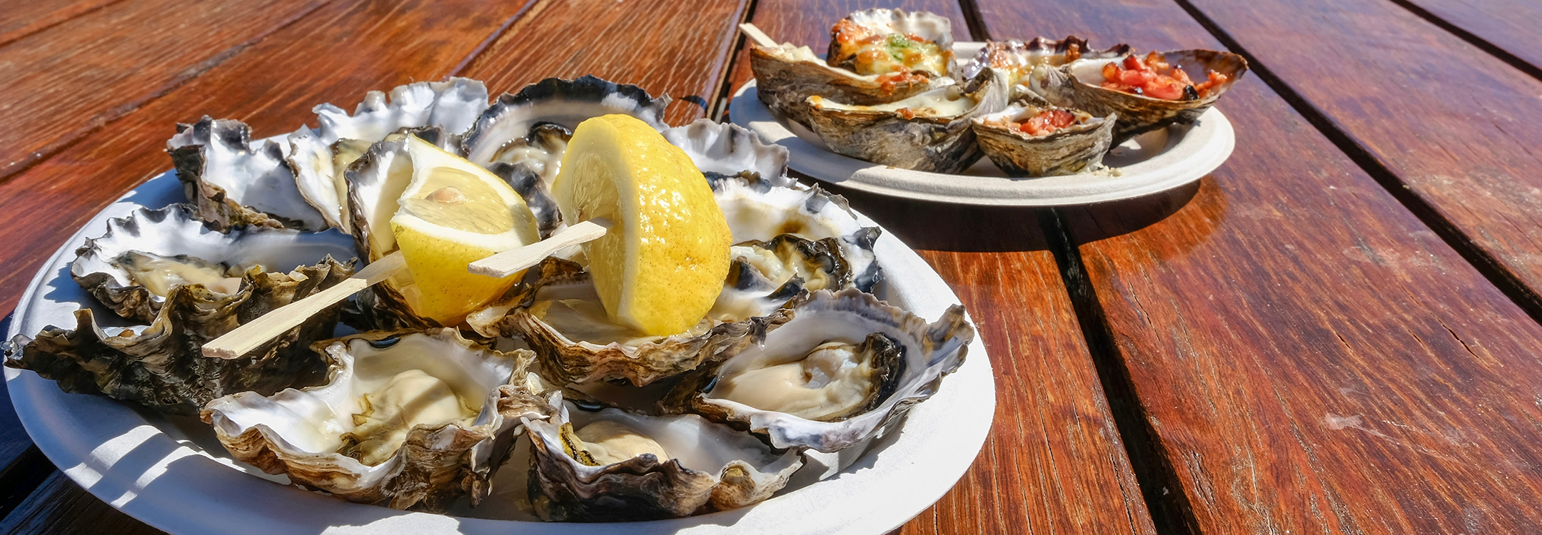  fresh Sydney rock oysters with grilled oysters