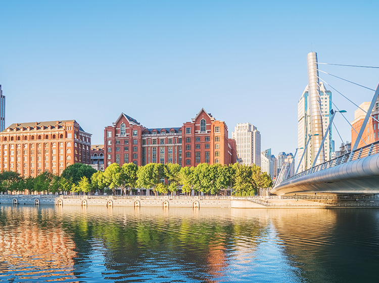 Haihe River and skyline