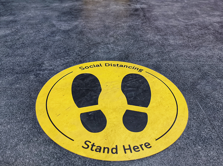 social distancing markers