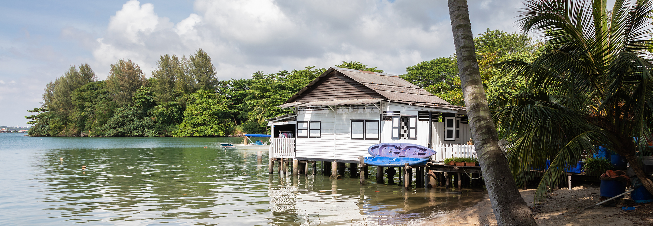 Wooden hut in Pulau Ubin