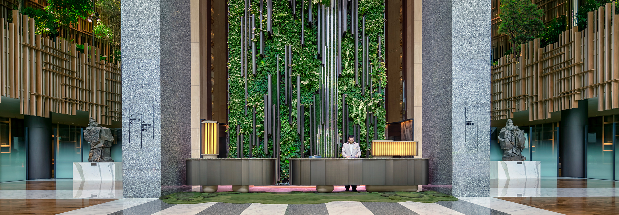 Concierge wall at PARKROYAL COLLECTION Pickering