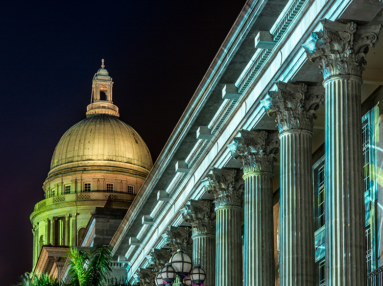national gallery singapore night view