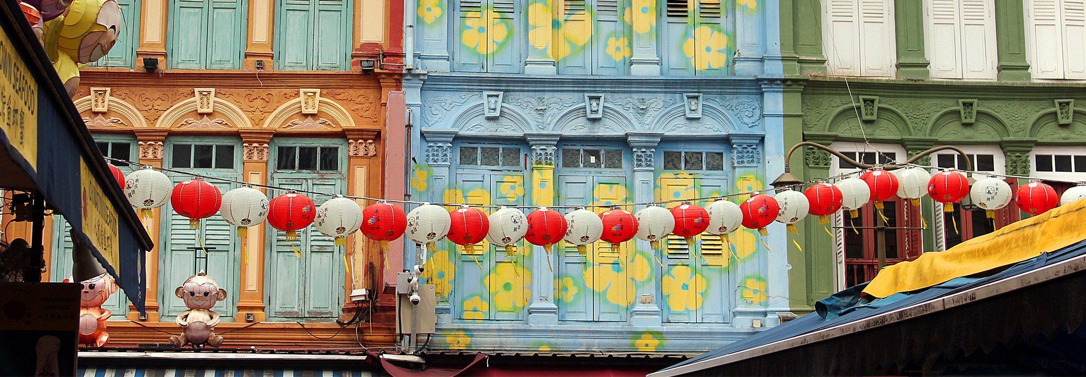 colourful lanterns in Chinatown