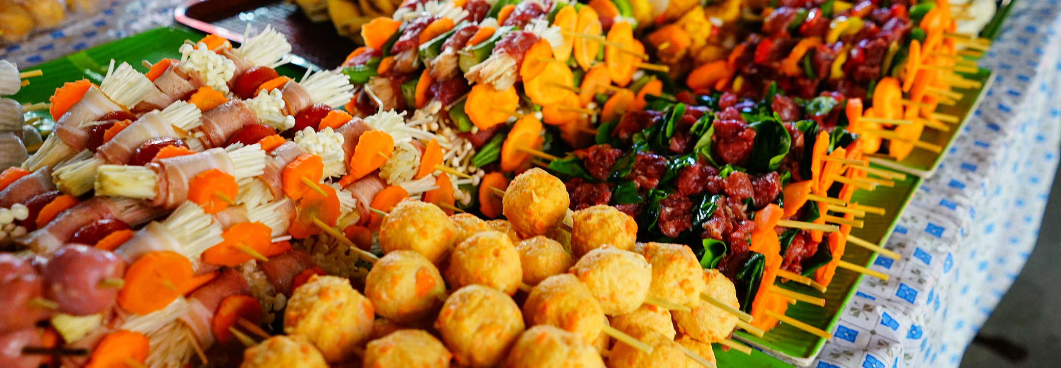 Exotic Asian street food