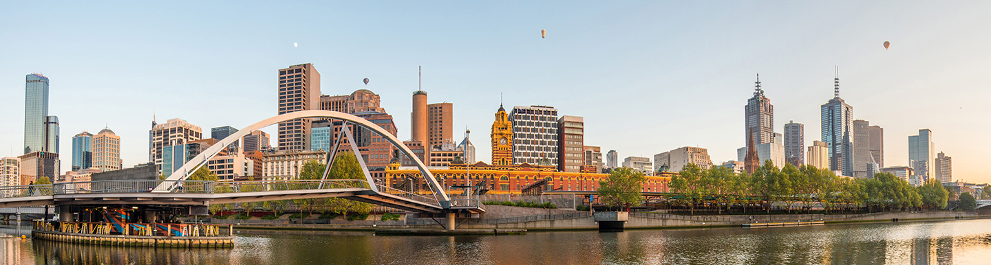 Panoramic View of Melbourne