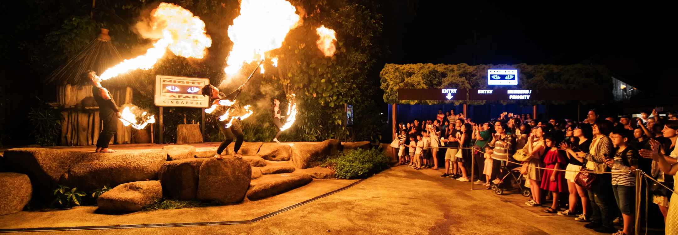 Fire performance at the Night Safari