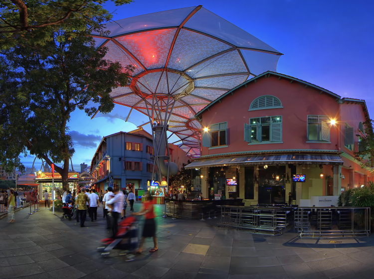 Clarke quay by night
