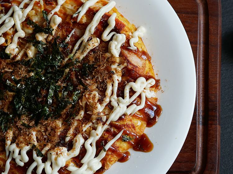 Japanese street food, Okonomiyaki