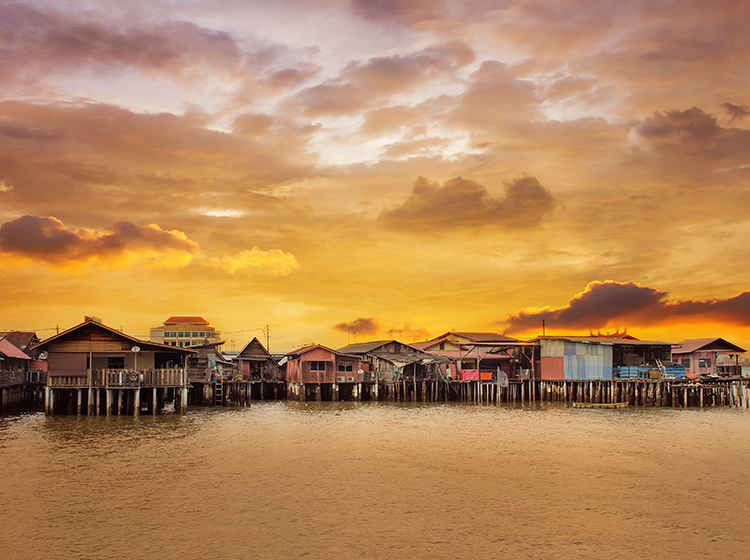 sunrise chew jetty penang malaysia
