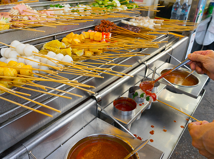 lok lok penang street food night market