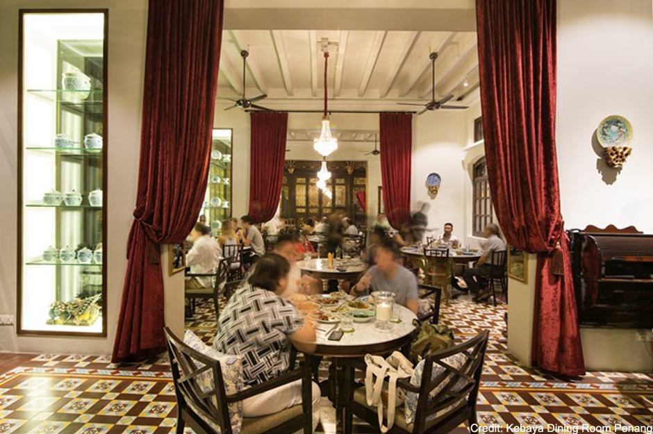 nostalgic interiors of kebaya restaurant 