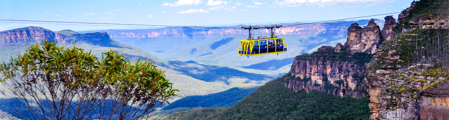 scenic skyway cable car blue mountains australia