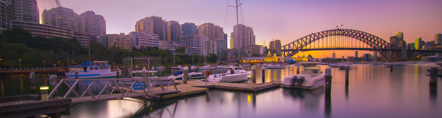  sydney harbour in the evening