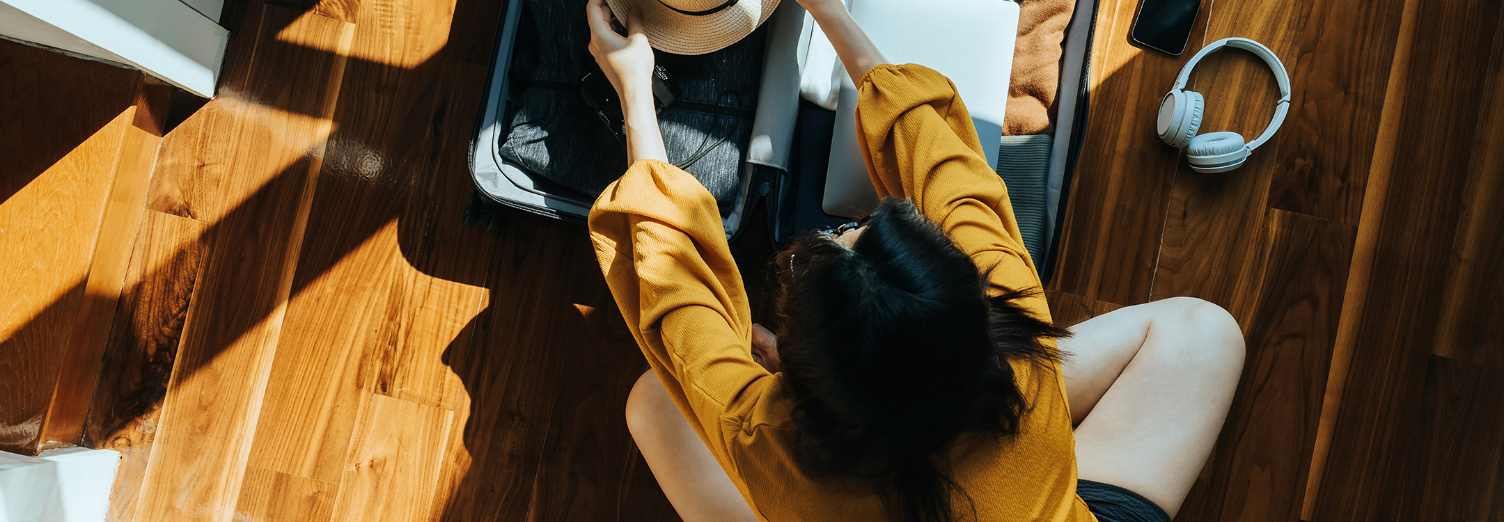 packing luggage for travel