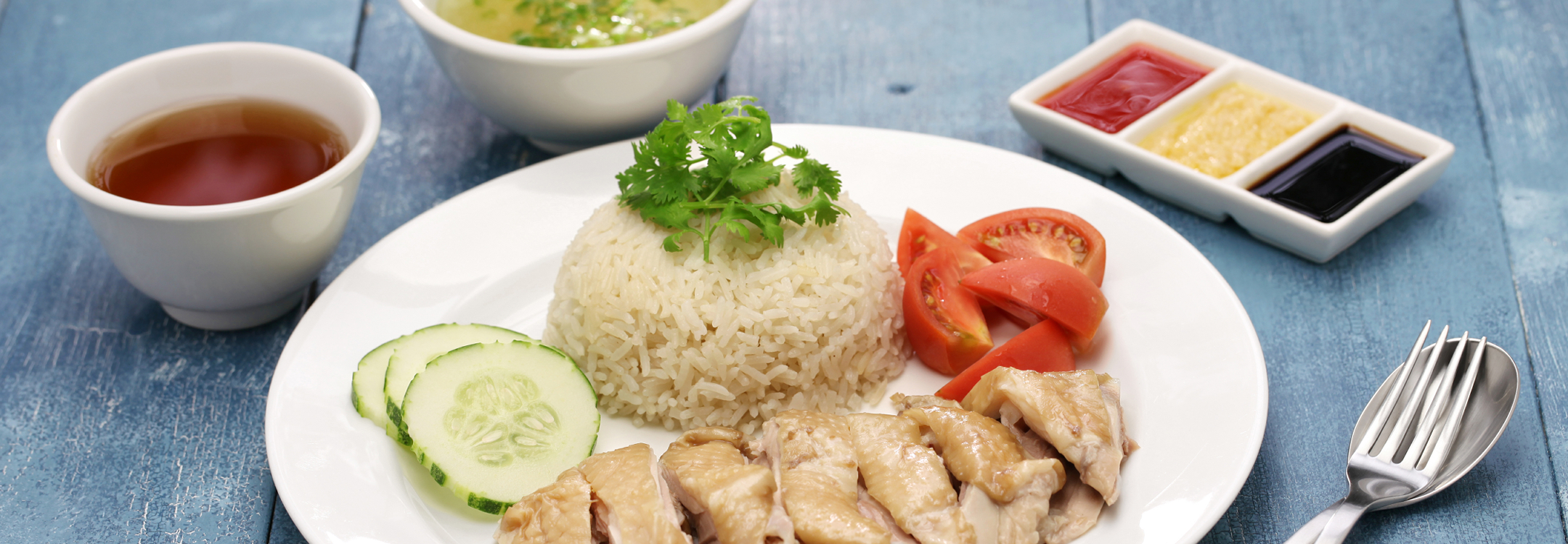 A plate of Chicken Rice