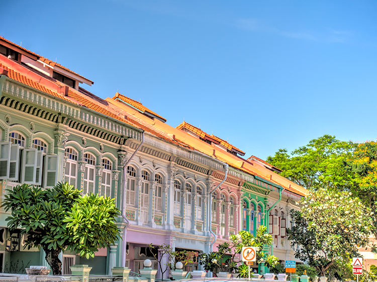 Colourful Peranakan houses in Joo Chiat