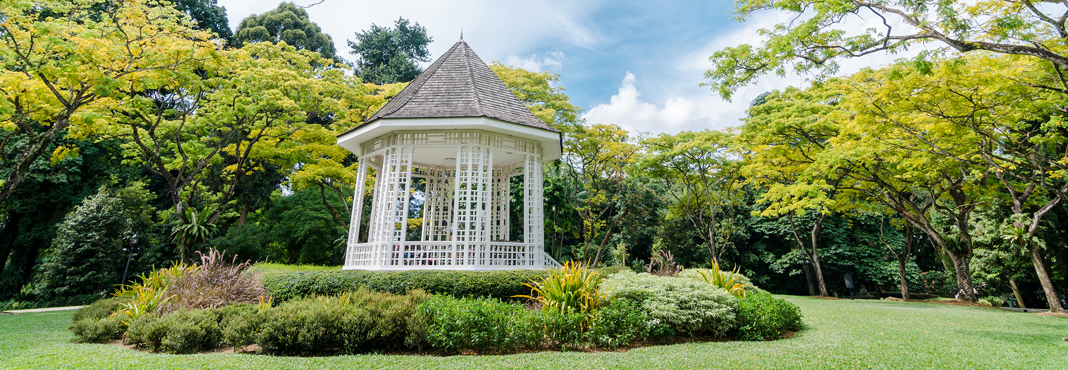 pavilion at the Singapore Botanic Garden