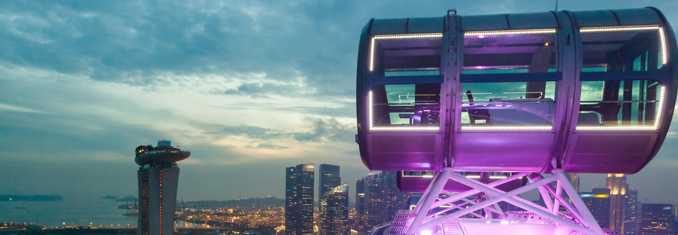 view from Singapore Flyer