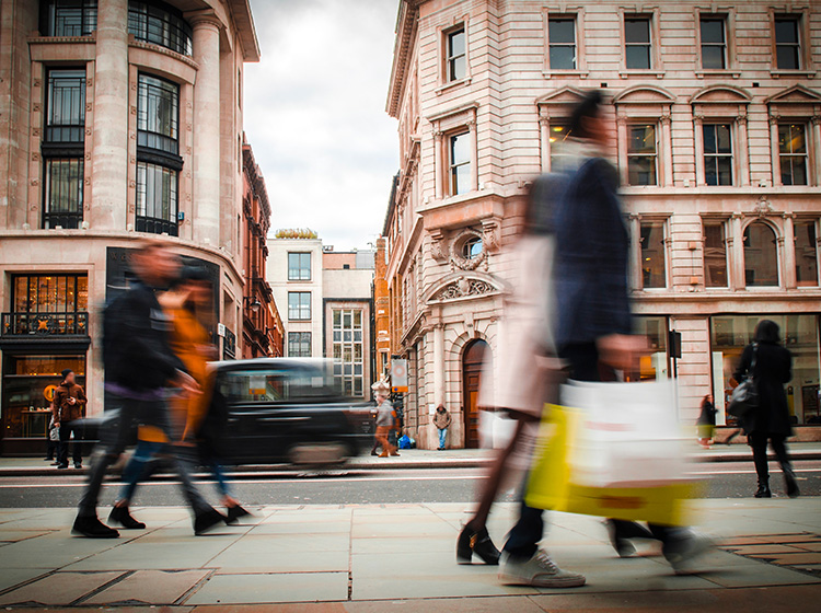 Shopping in Oxford Street London