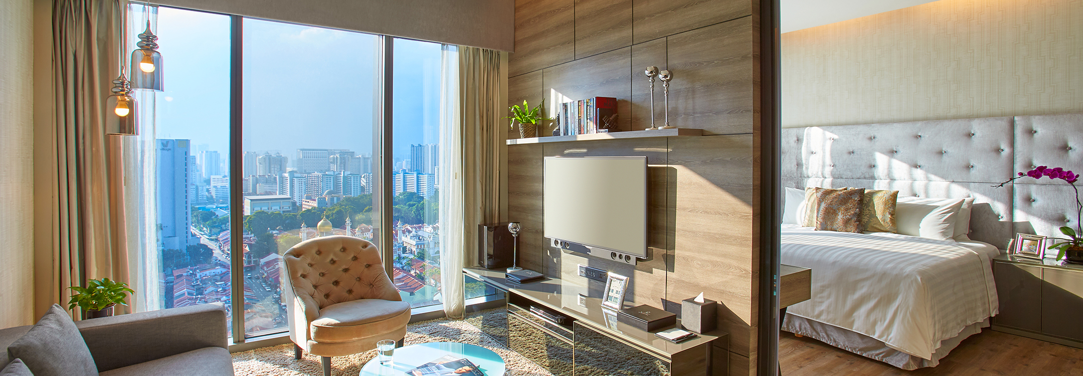 Living room space at a Serviced Suite
