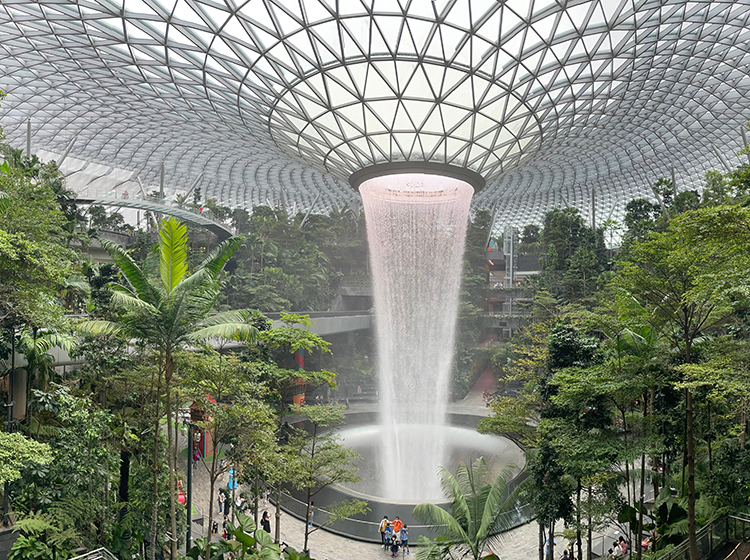  Indoor Waterfall at Jewel Changi Airport