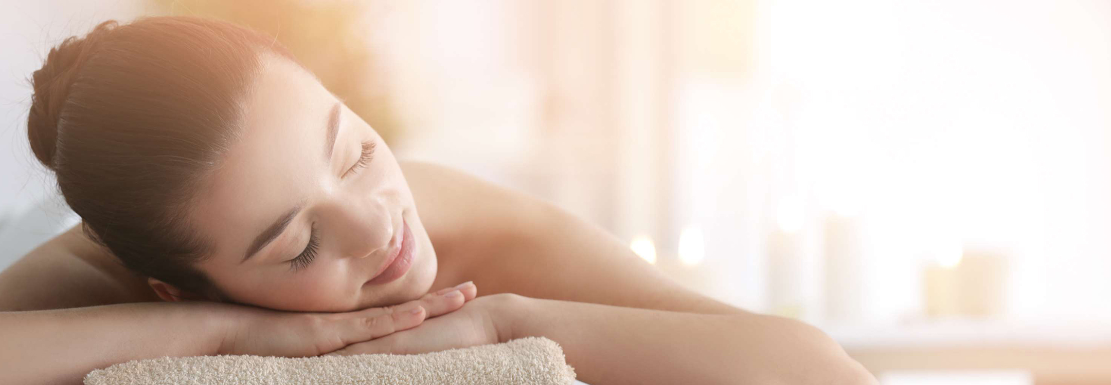 woman relaxing at the spa