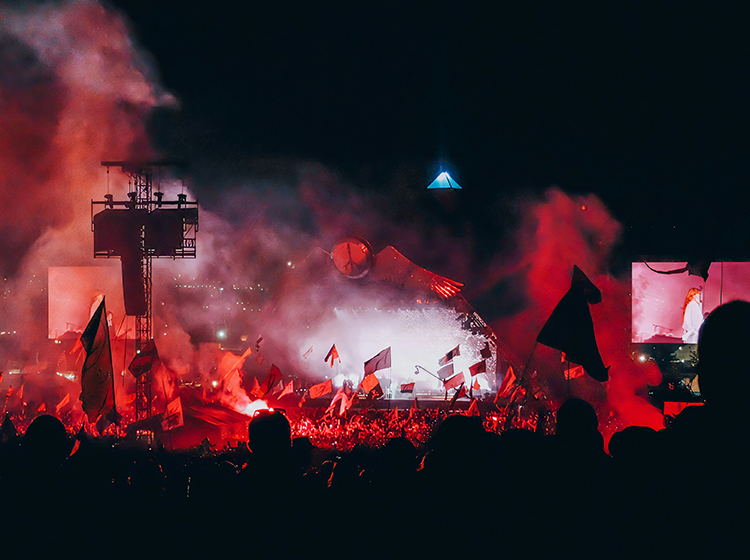 At the Glastonbury Festival Stage