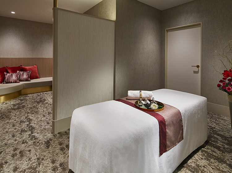 At the massage room of CARJU RAJAH