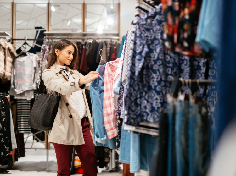 woman shopping