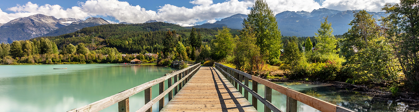 whistler lake during summer weather